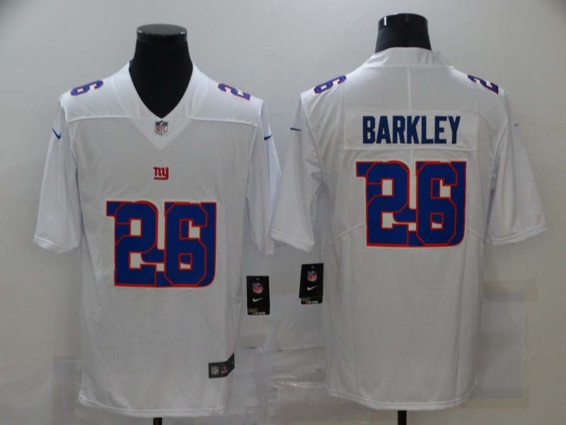 Men's New York Giants #26 Saquon Barkley White Jersey